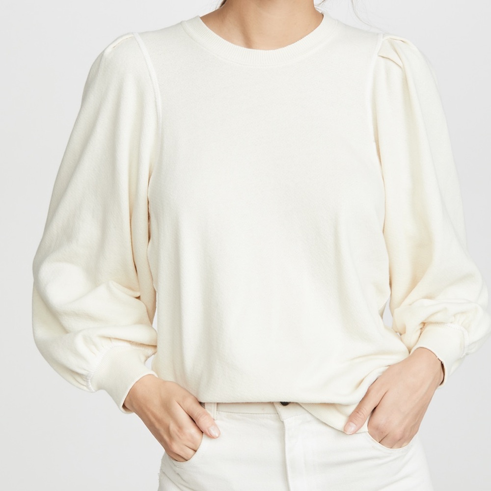 The Great. The Pleat Sleeve Sweatshirt